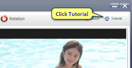 Click "Tutorial" button in Windows Movie Converter Editor